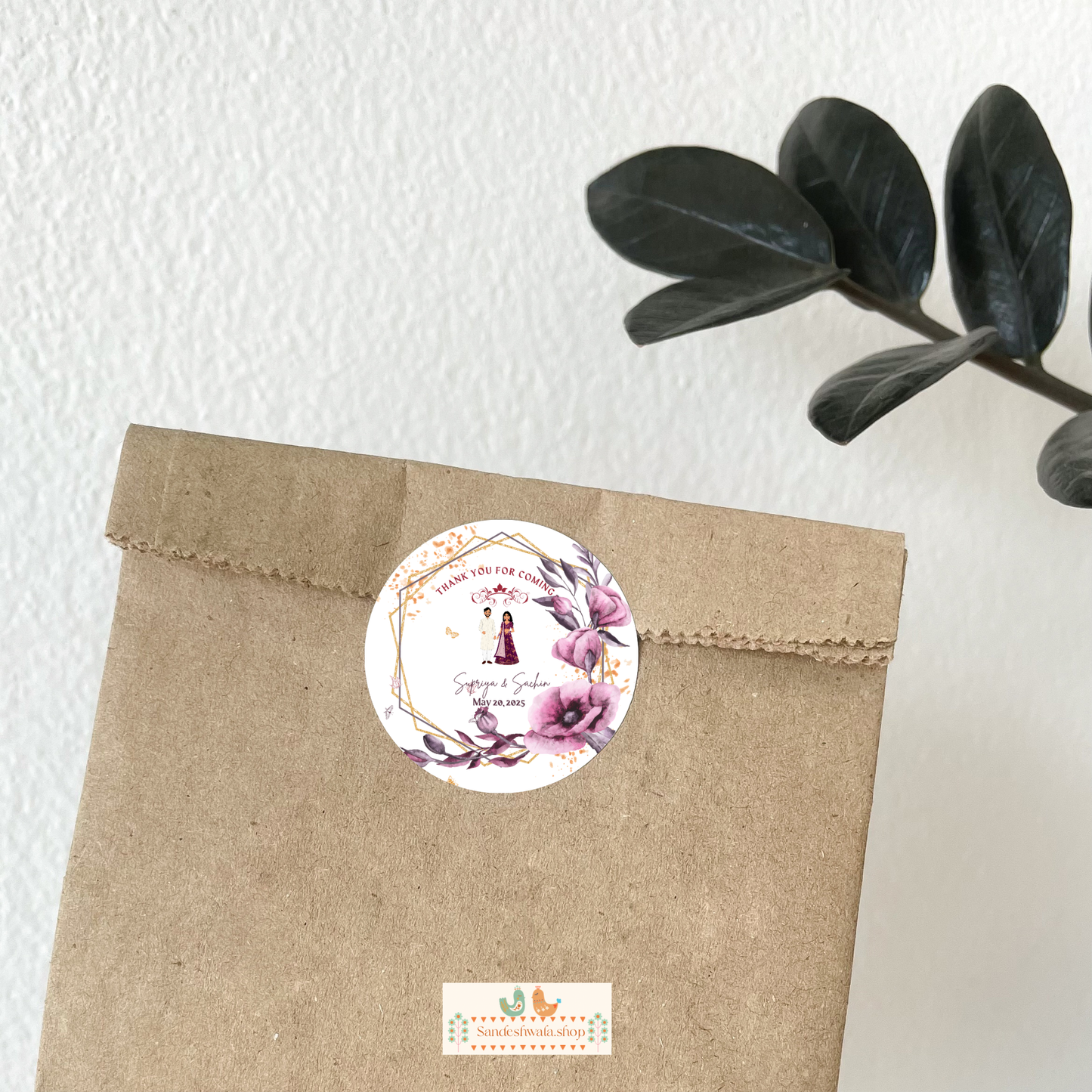 Loving Rose Wedding Sticker