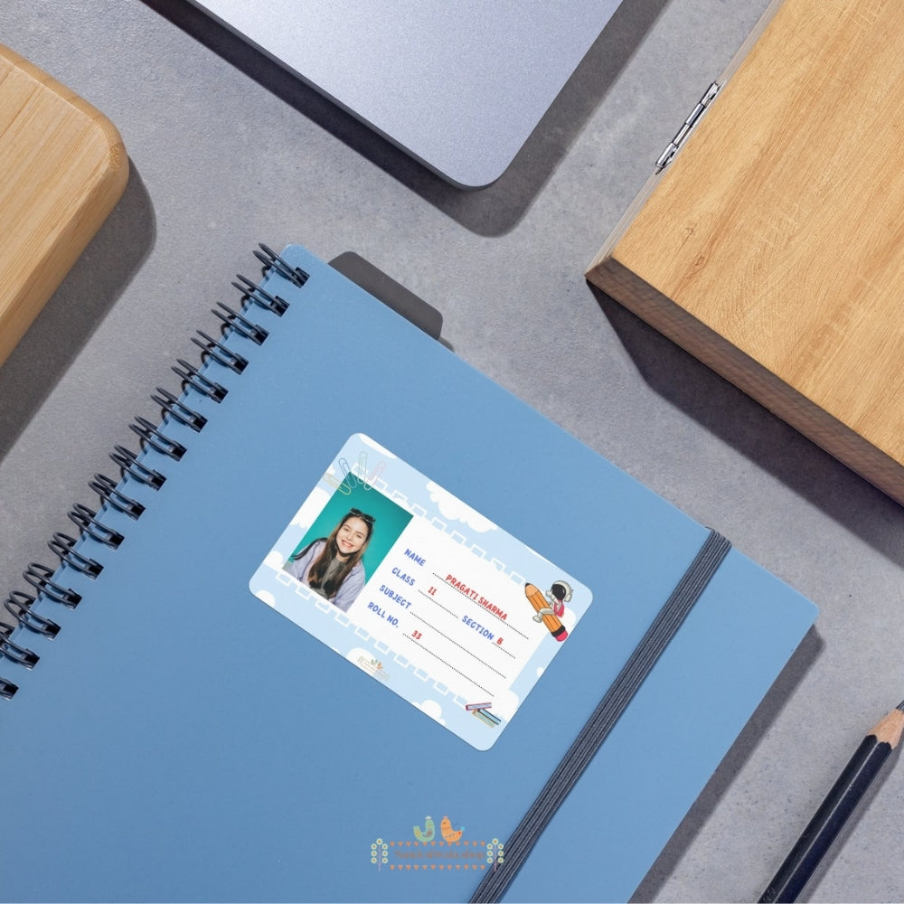 Adventure Sky School Name Sticker