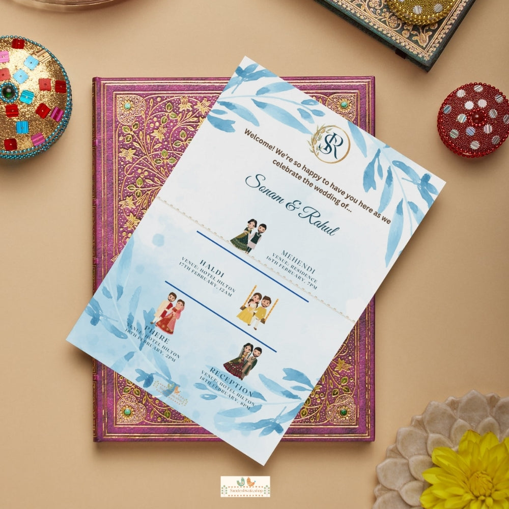 Blue Laurel Serenity - Itinerary Card