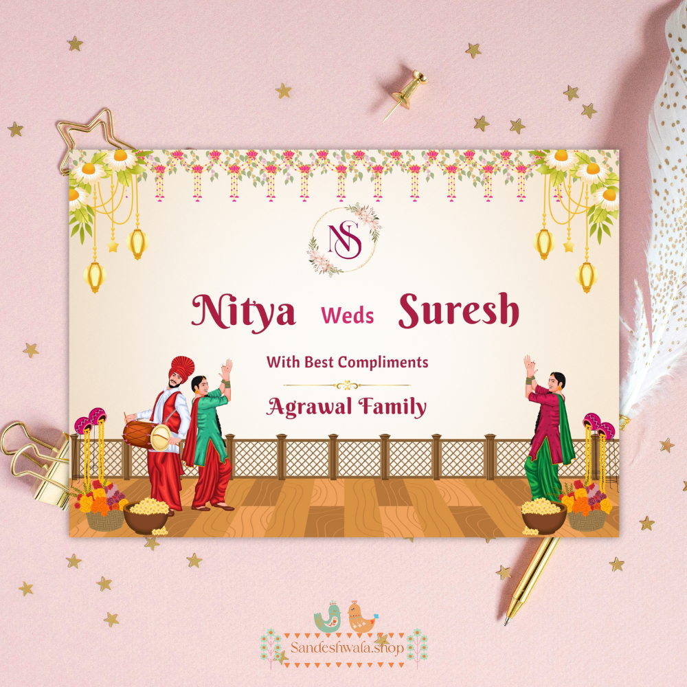 Baraat wedding car sticker by Sandeshwala