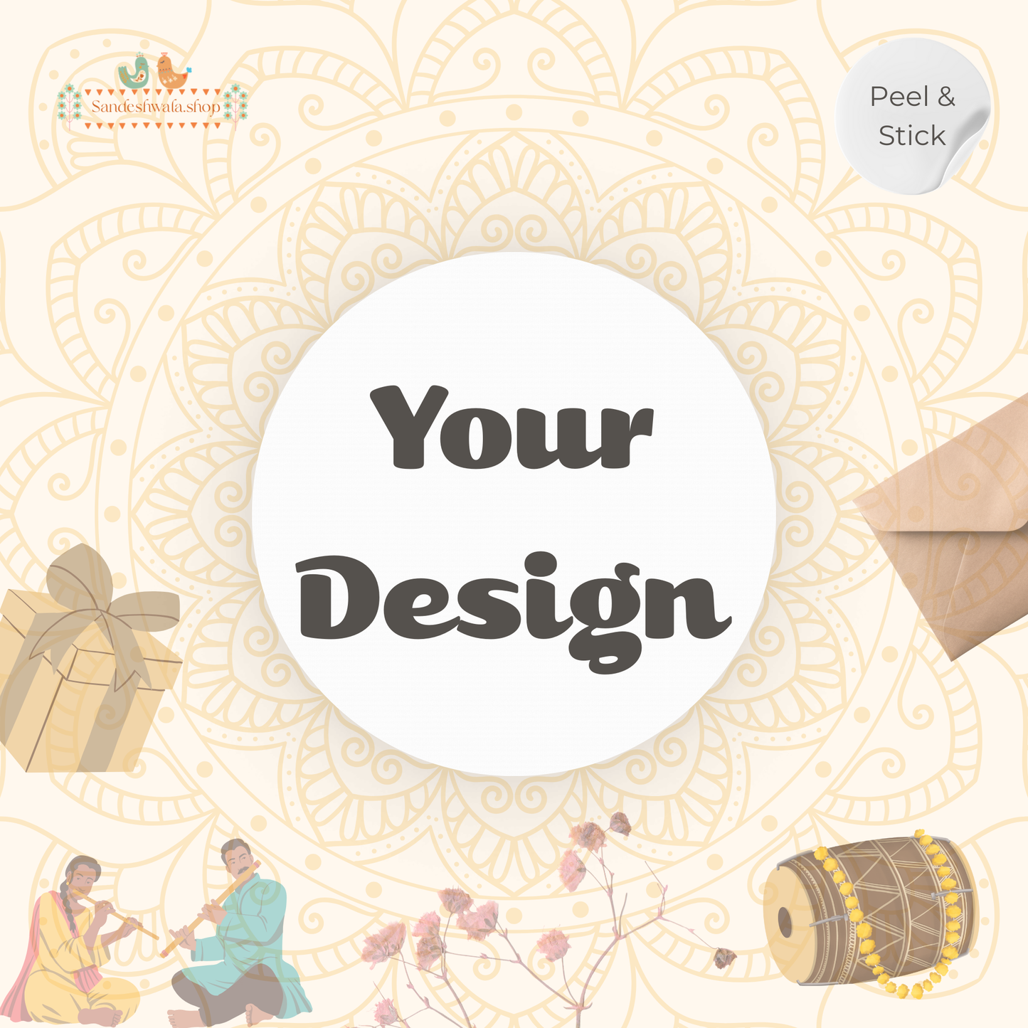 Print Your Own Design - Wedding Sticker or Stationary