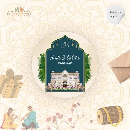 Royal Palace Wedding Gift Sticker