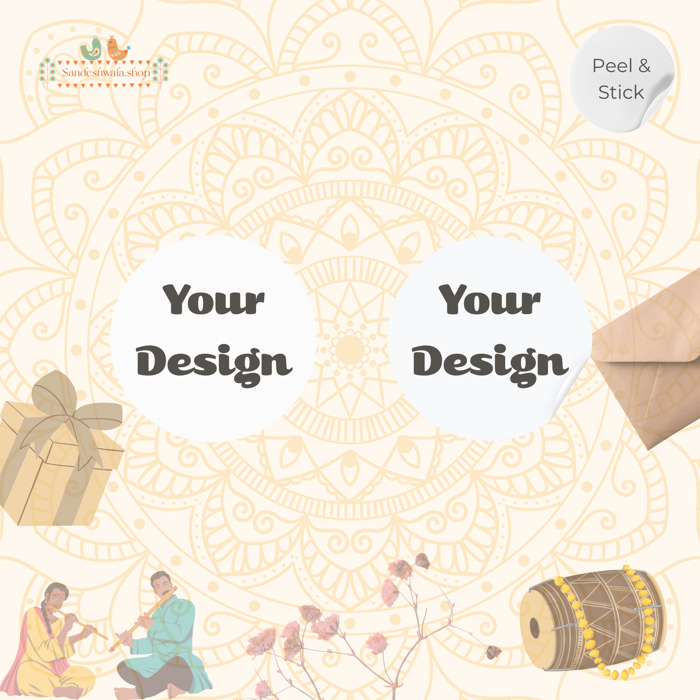 Print Your Own Design - Wedding Sticker or Stationary