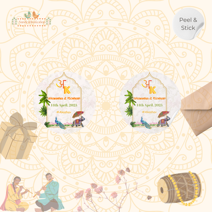 Indian Cultural Wedding Gift Sticker