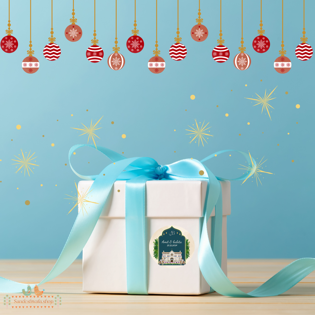 Royal Palace Wedding Gift Sticker