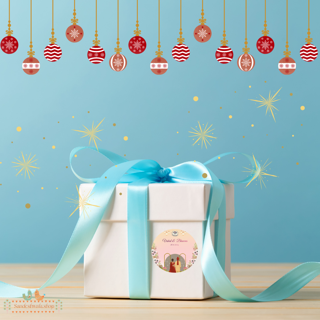 Elegant Sunset Wedding Sticker