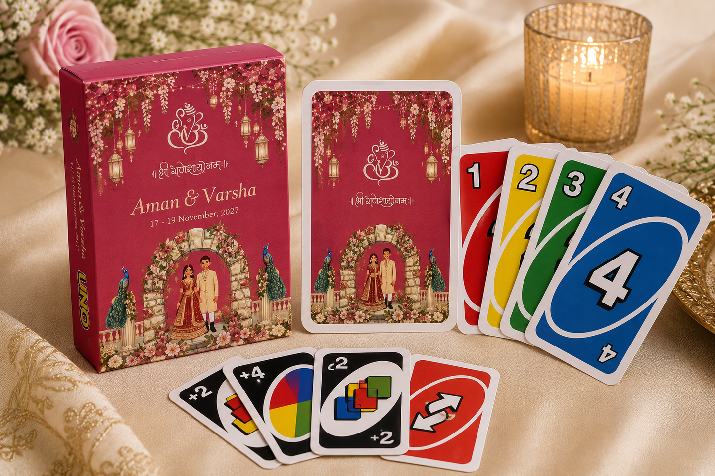 Customised Wedding Uno Card - Wedding Games