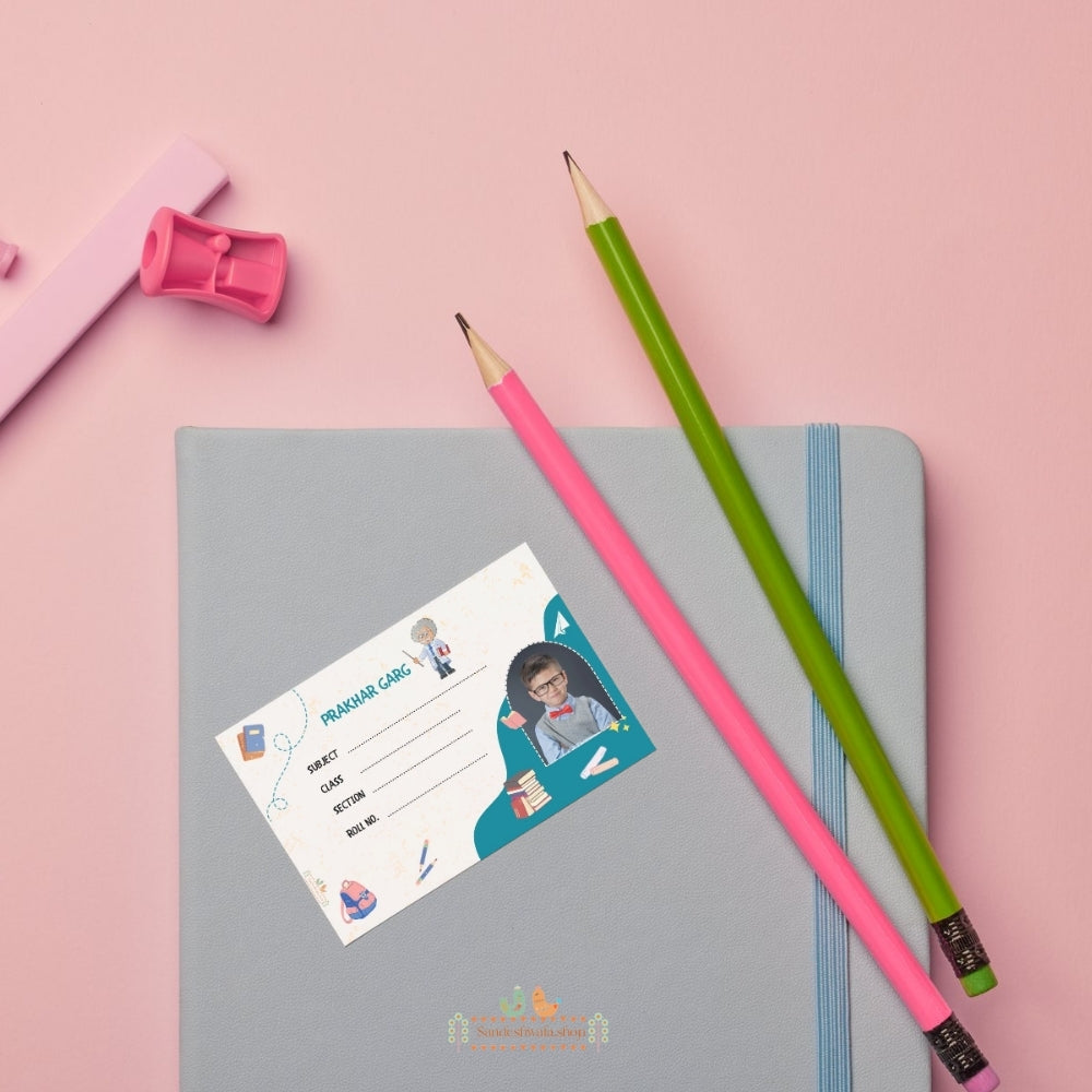 Little Genius School Name Sticker