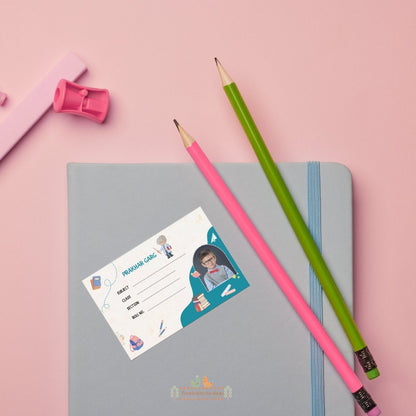 Little Genius School Name Sticker