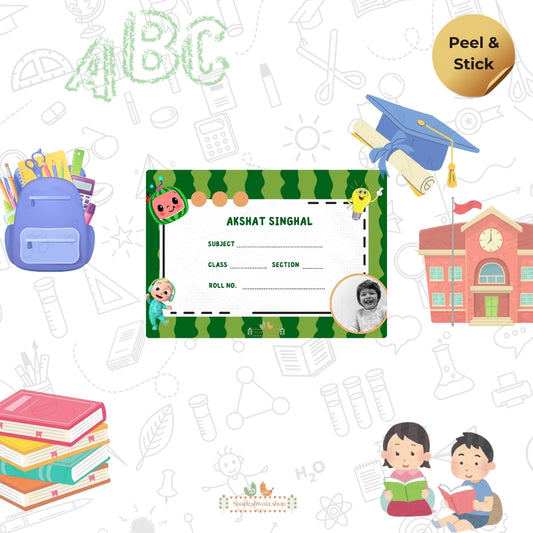 Jungle Fun School Name Sticker