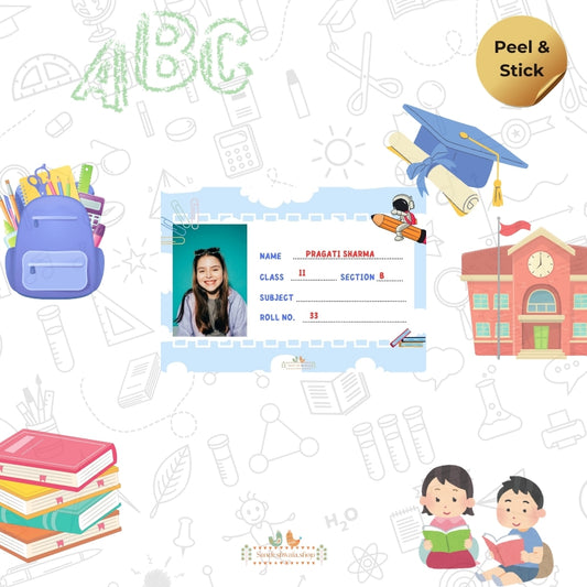 Adventure Sky School Name Sticker