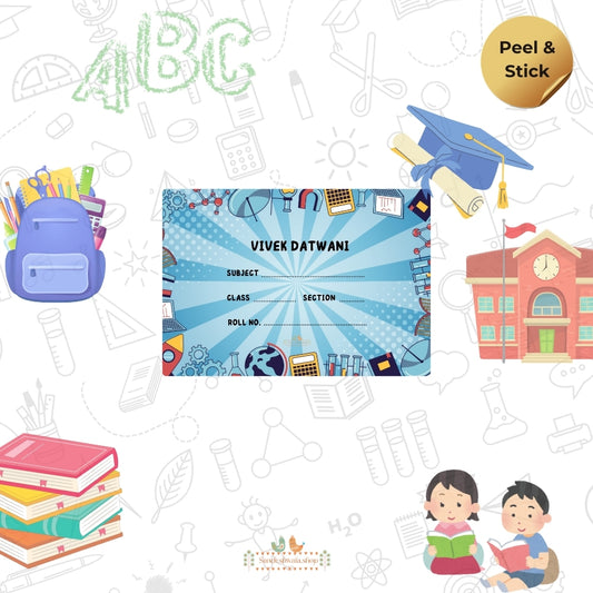 World Explorer School Name Sticker