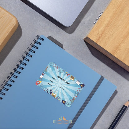 World Explorer School Name Sticker