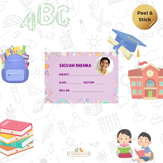 Unicorn Magic School Name Sticker