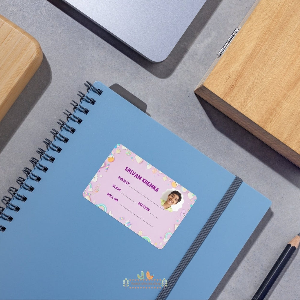 Unicorn Magic School Name Sticker