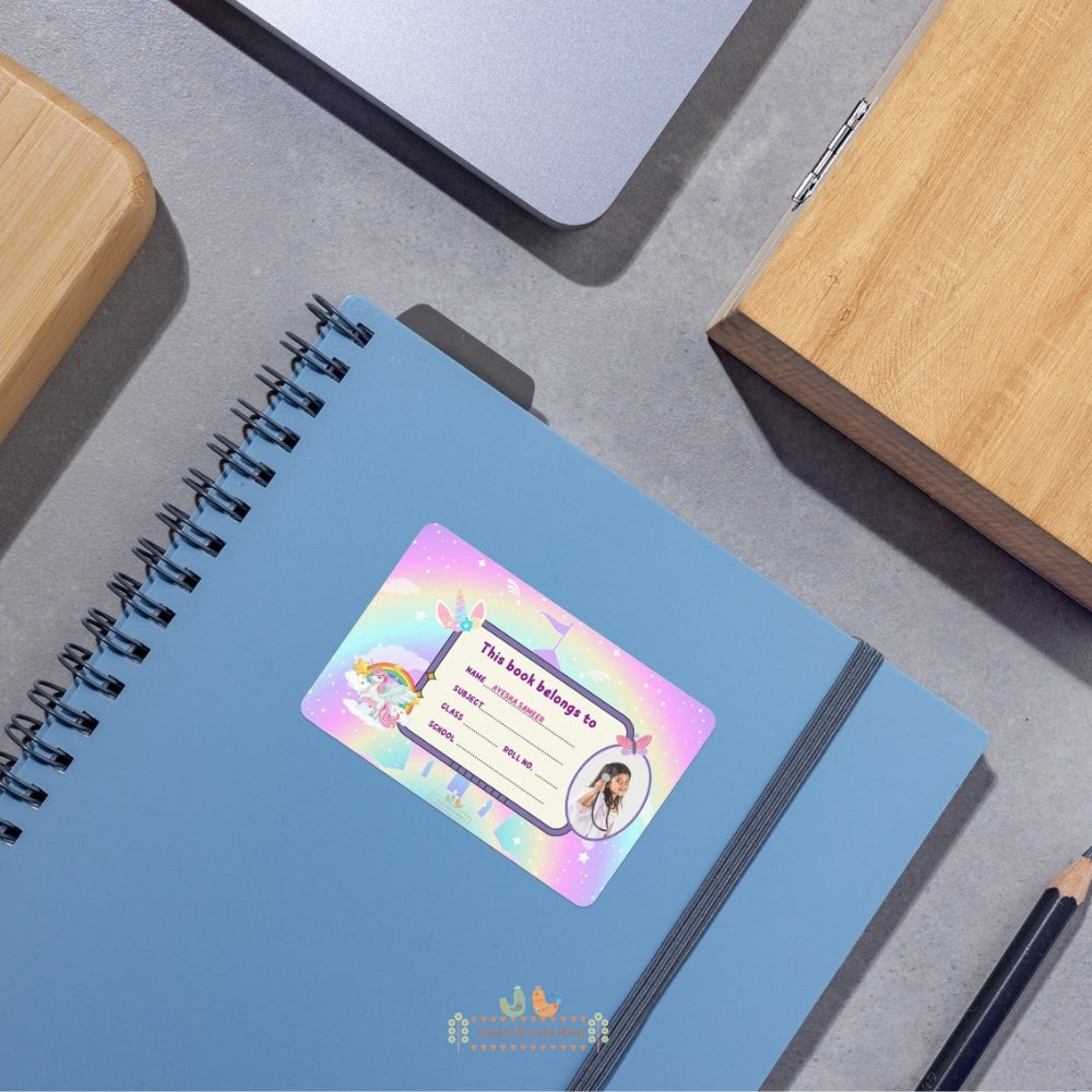 Rainbow Dream School Name Sticker