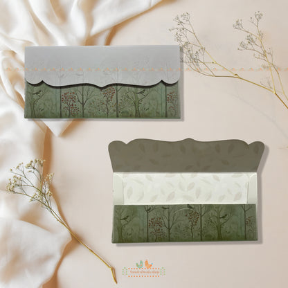 Pastel Forest Shagun Envelope Back