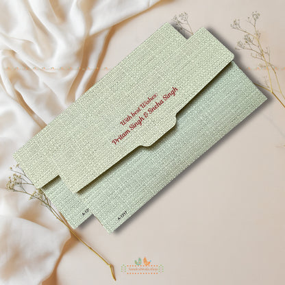 Auspicious Green Sacred Cow Shagun Envelope - Signature Collection