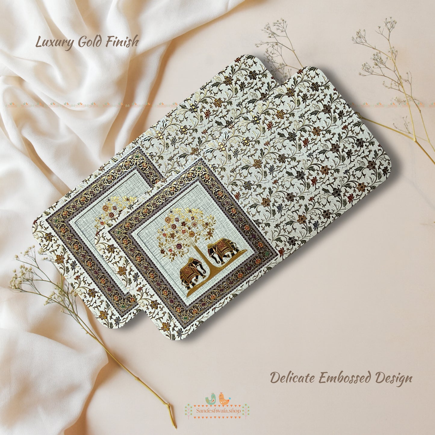Royal Elephant Garden Shagun Envelope - Prestige Collection
