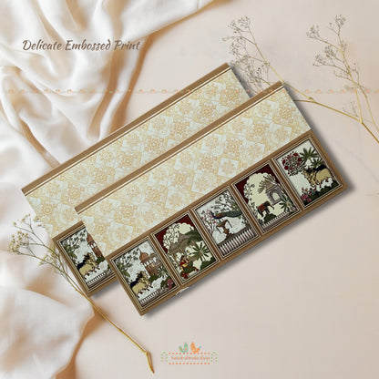 Heritage Cultural Art Embossed Shagun Envelope - Luxe Collection