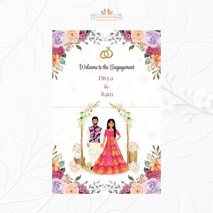 Floral Pastel - Welcome Board