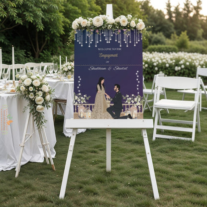 Midnight Blue Elegant - Welcome Board