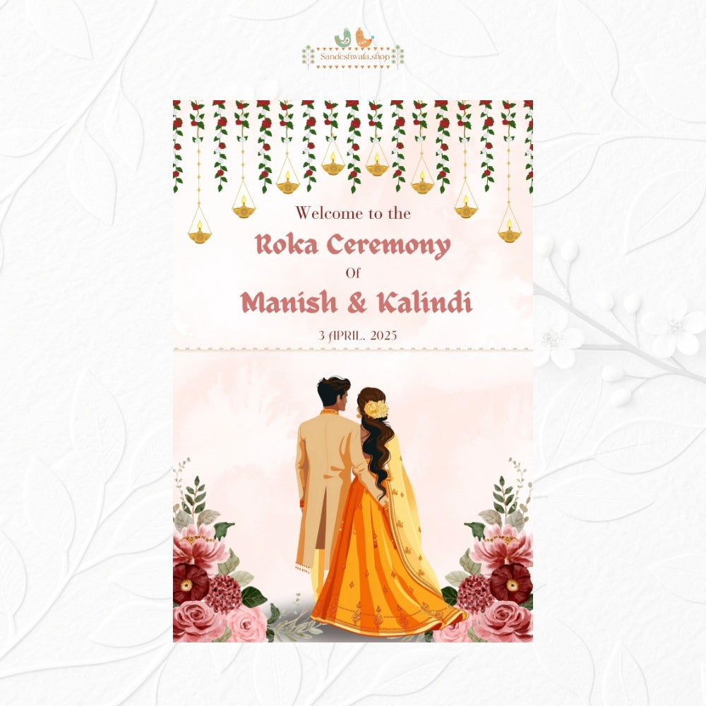 Floral Pastel Customised - Welcome Board