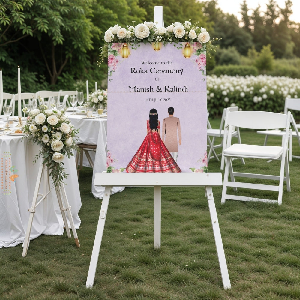 Lavender Floral Customised - Welcome Board