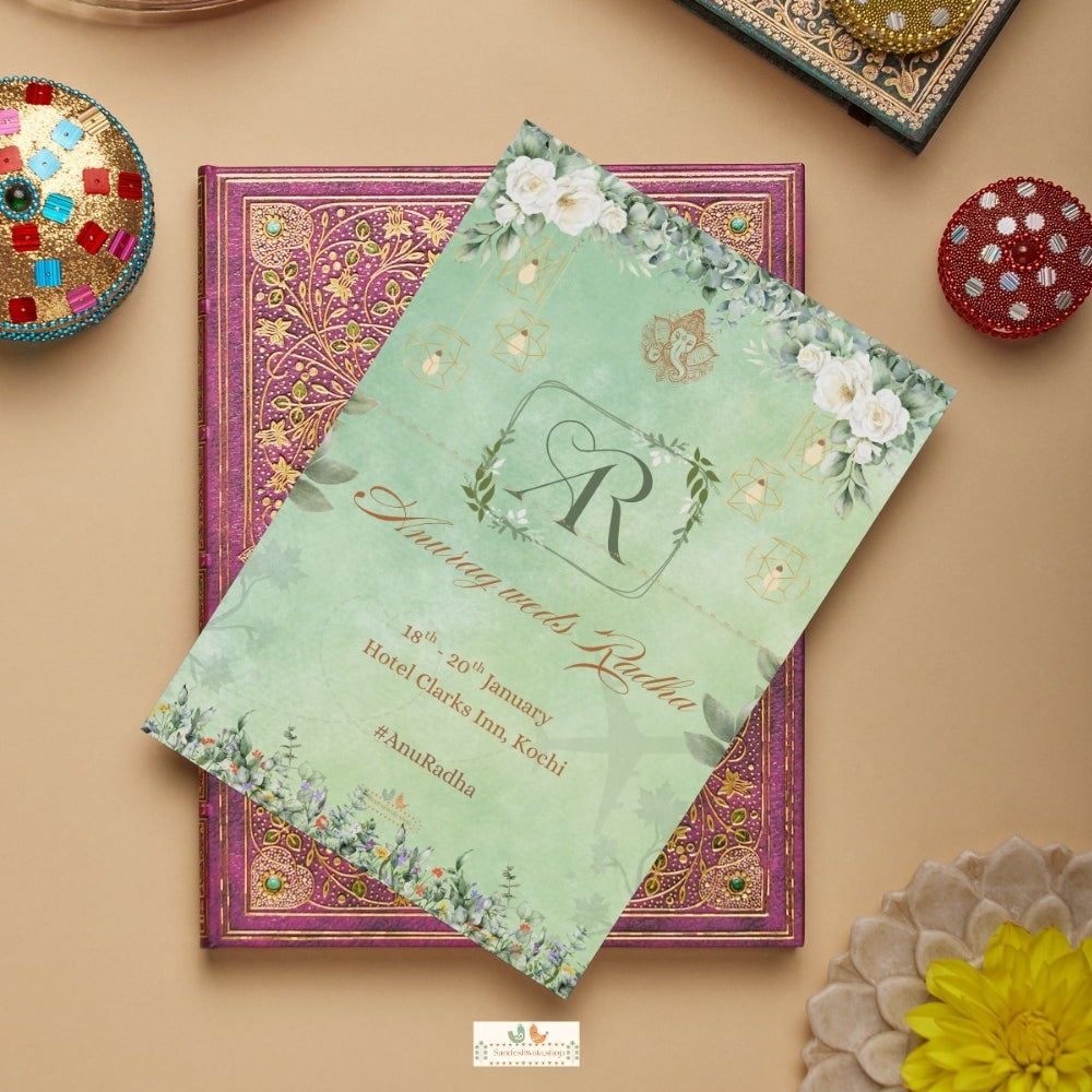 Green Grace Invitation  - Itinerary Card