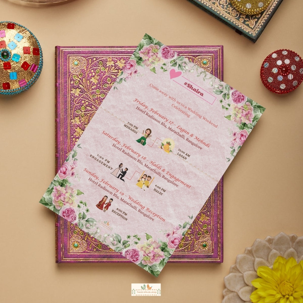 Floral Romance Ride  - Itinerary Card