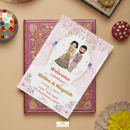 Cute Couple Welcome  - Itinerary Card