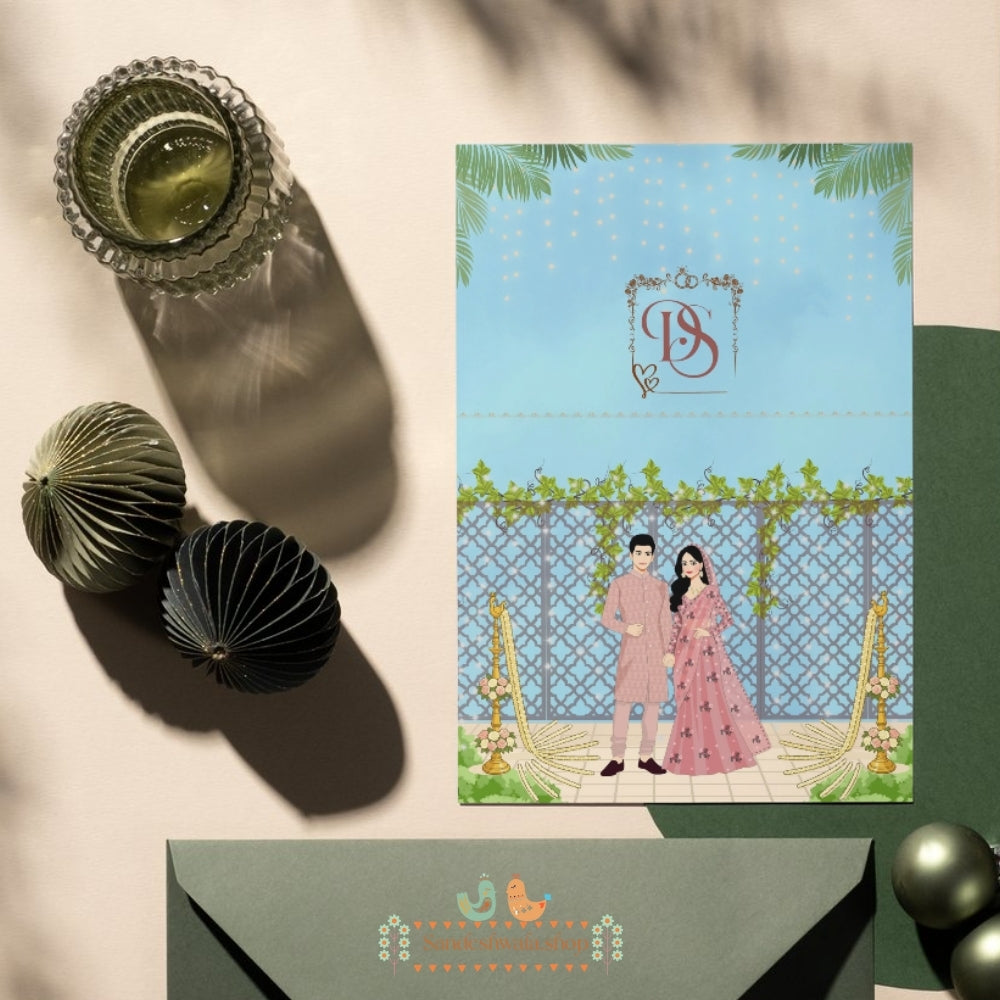 Modern Blue Stage Theme - Thank You Card