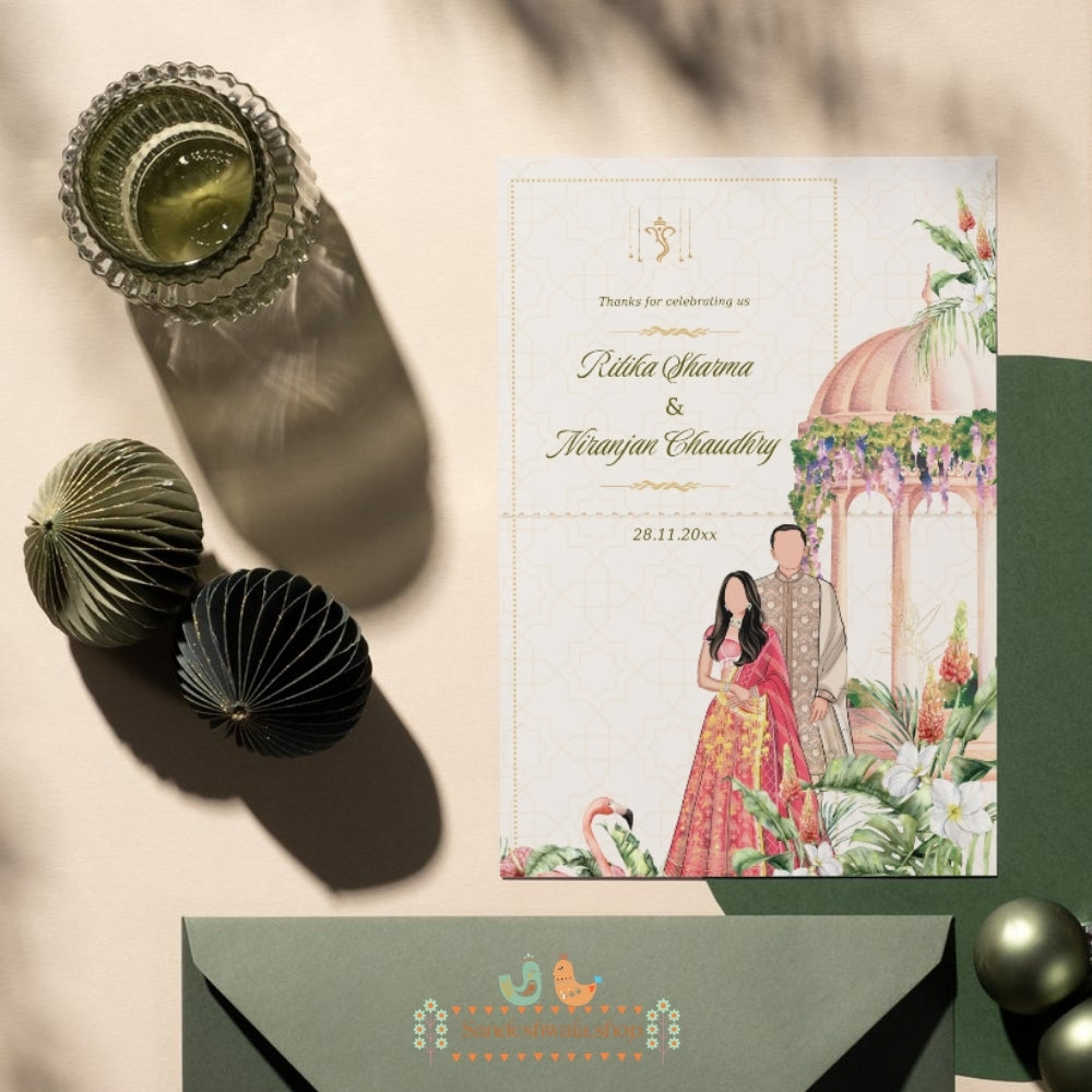 Royal Palace Theme - Thank You Card