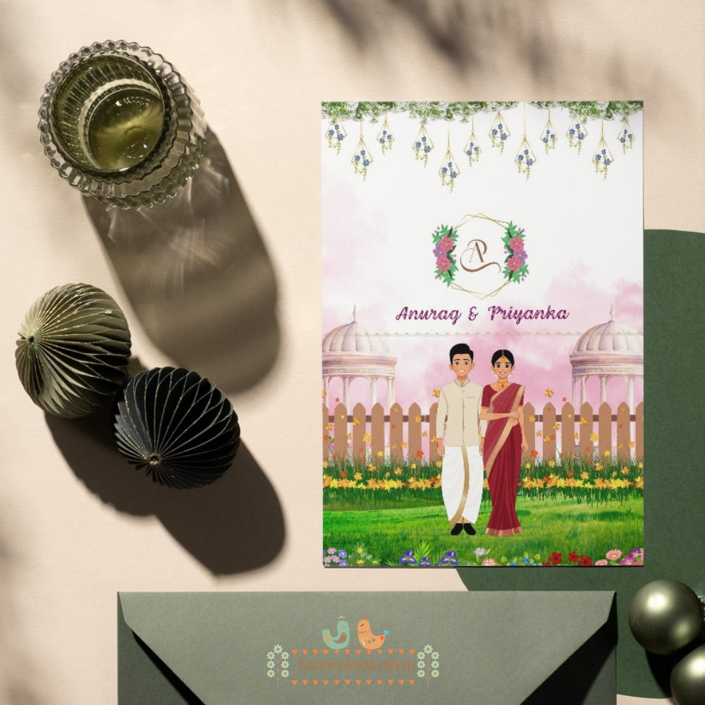 South Indian Theme - Thank You Card